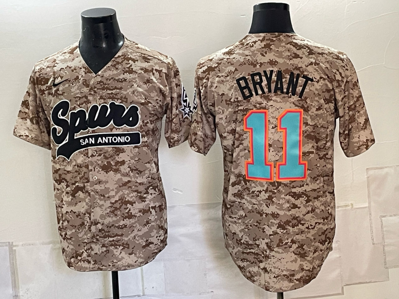 Men San Antonio Spurs #11 Bryant camo Nike 2026 NBA Jersey 101901->spain jersey->Soccer Country Jersey